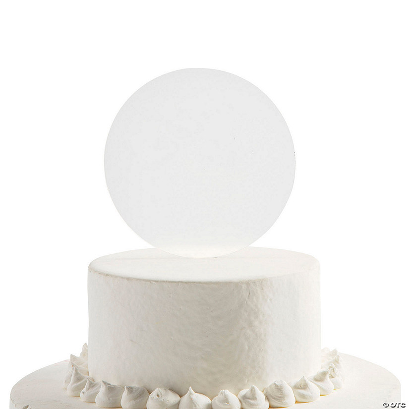 Blank DIY Clear Cake Topper Image