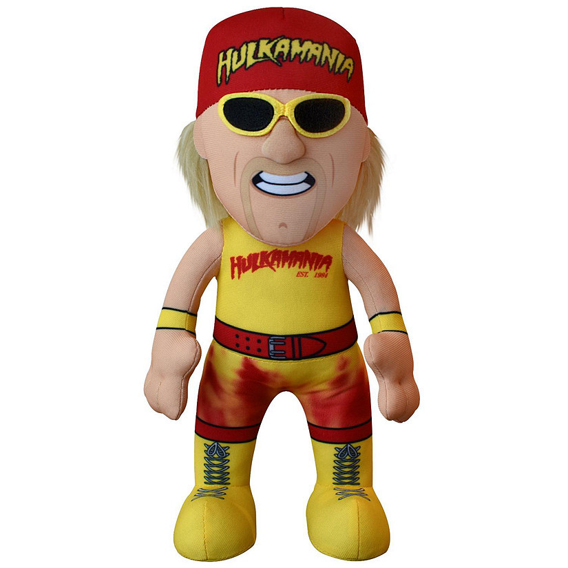 Bleacher Creatures WWE 10" Plush Figure Hulk Hogan - A Wrestling Legend for Play and Display Image