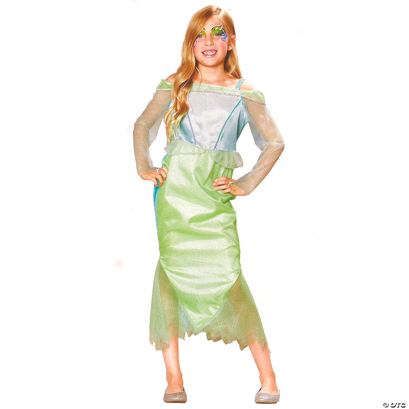 Blue and Green Mermaid Girl Child Halloween Costume - Medium Image