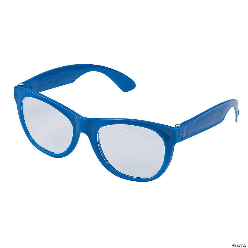 Blue Clear Lens Glasses - 12 Pc. Image