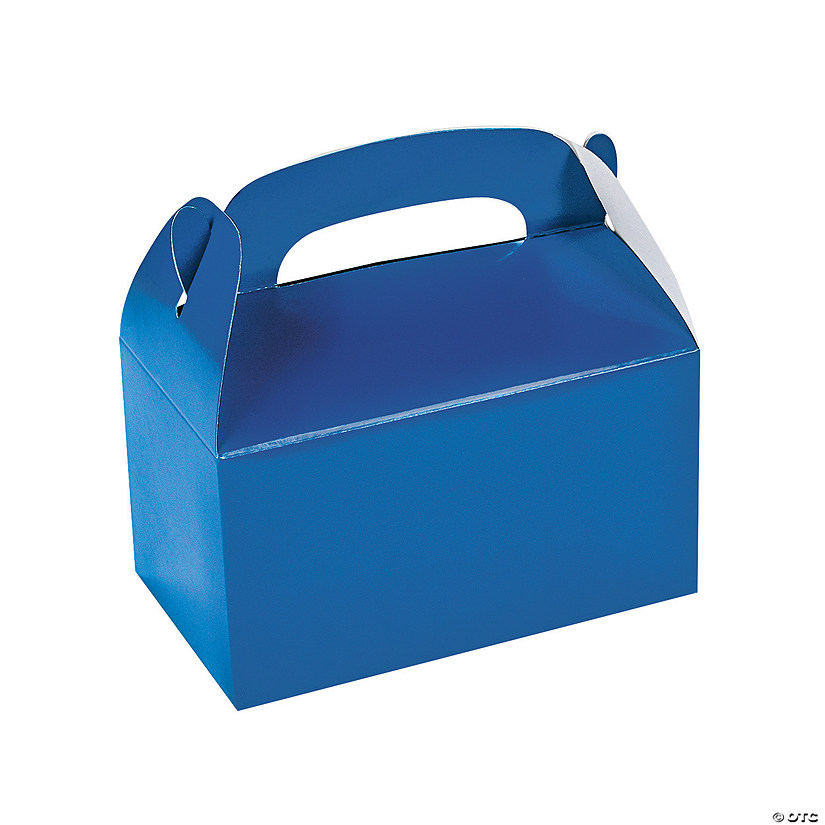 Blue Favor Boxes - 12 Pc. Image