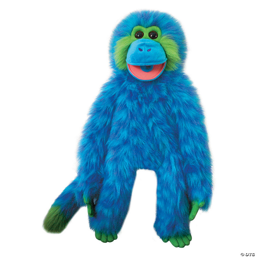 Blue Funky Monkey Plush Puppet Image