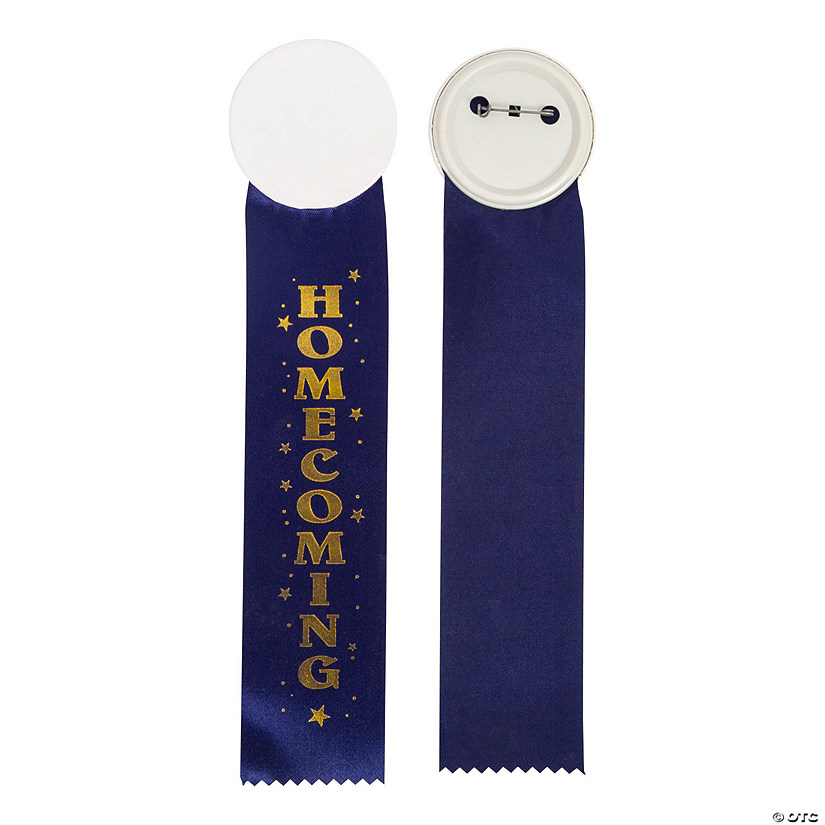 Blue Homecoming Ribbon Buttons Image