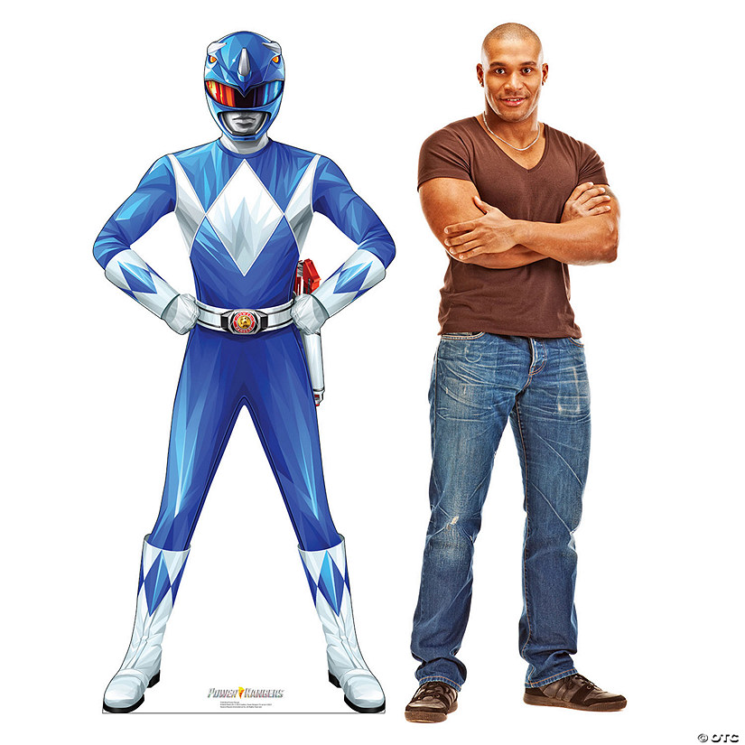 Blue Power Ranger Life-Size&#160;Cardboard&#160;Cutout Stand-Up Image