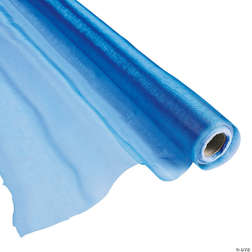 Blue Shimmer Fabric Roll Image