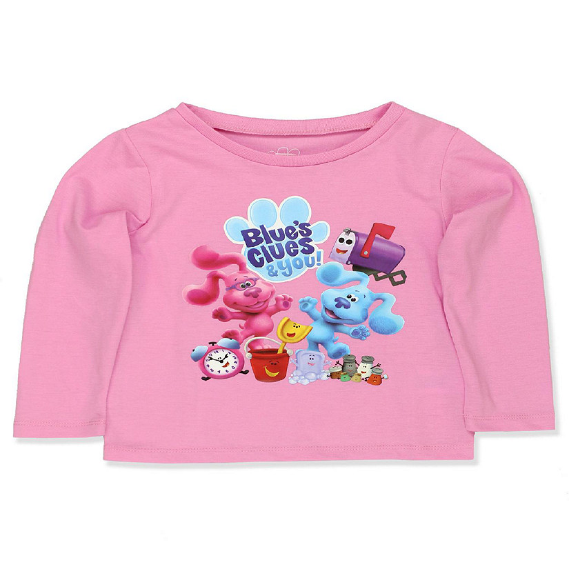 Blue's Clues & You Toddler Long Sleeve T-Shirt Tee (3T, Pink) Image