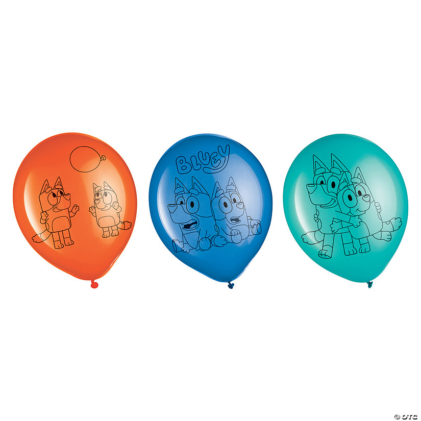 Bluey 12" Party Latex Balloons - 6 Pc. Image