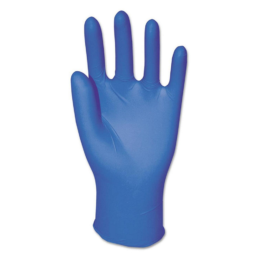 Boardwalk BWK395LCTA Disposable Powder Free Nitrile Gloves, Blue - Large Image