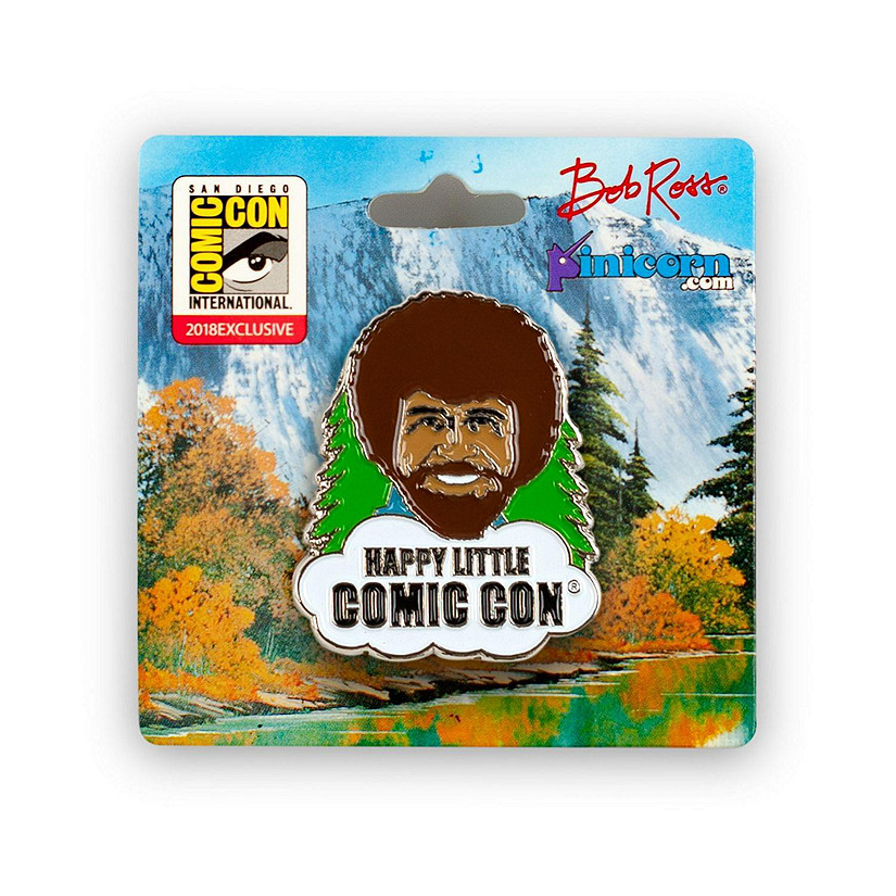 Bob Ross Collectibles Happy Little Comic Con Enamel Collector Pin Image
