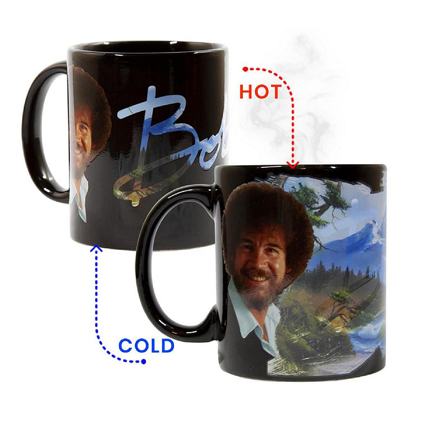 Bob Ross Exclusive Color Change Ceramic Coffee Mug 12 ounces Image
