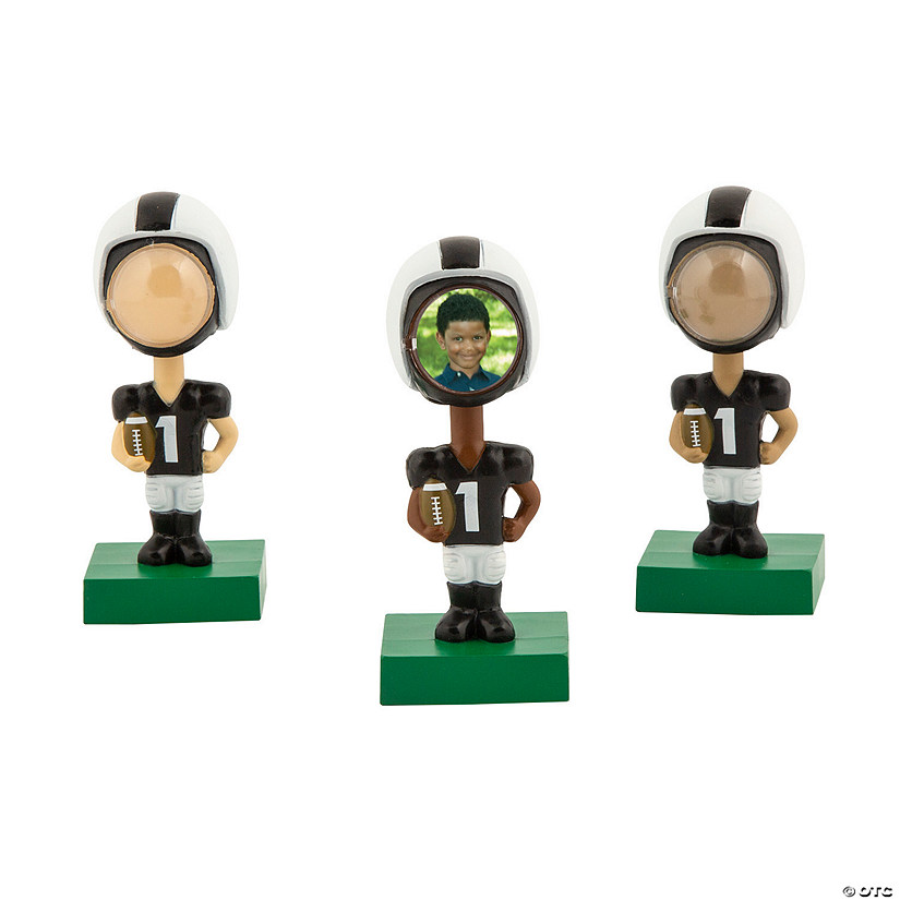 Bobble Head Football Figure Picture Frames - 12 Pc. Image