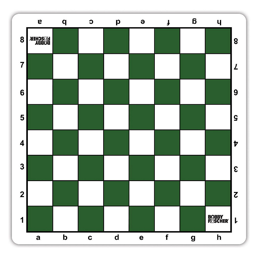 Bobby Fischer Green Mousepad Tournament Chess Board, 20 in. Image