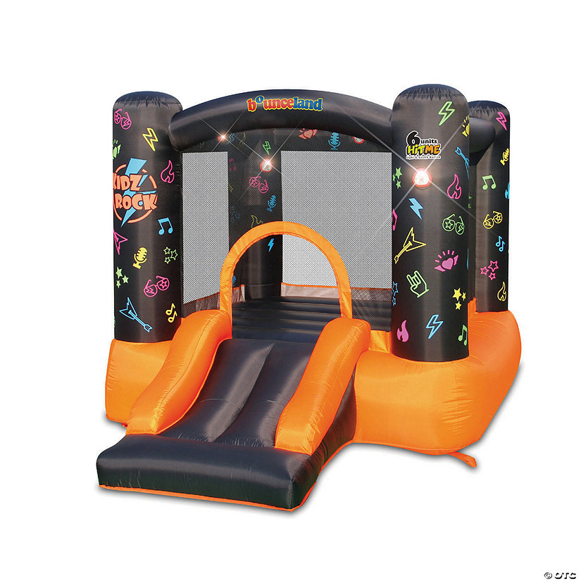 Bounceland Kidz Rock Bounce House with Lights & Sound Interaction Image