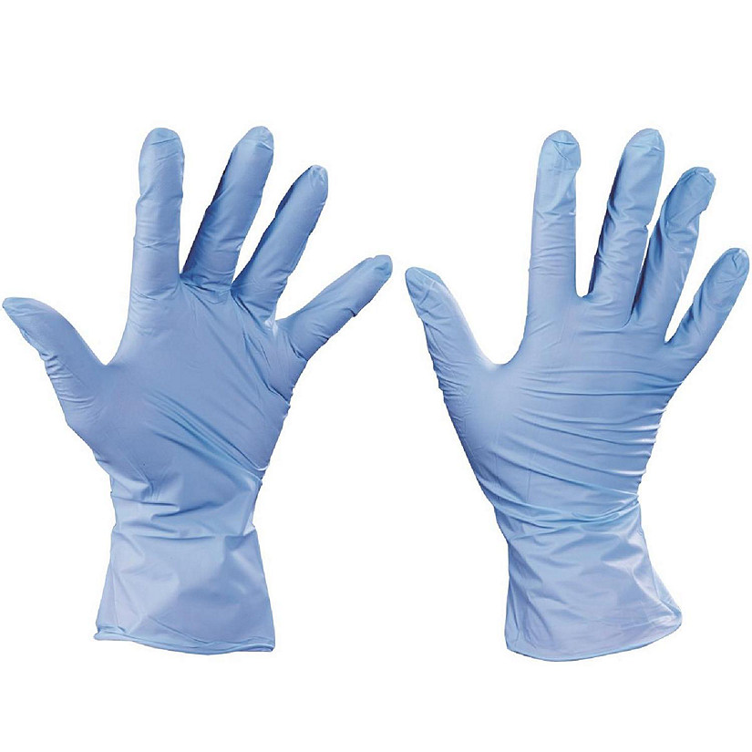 Box Partners GLV2009XL Nitrile Gloves Exam Grade, Blue - Extra Large - Case of 100 Image