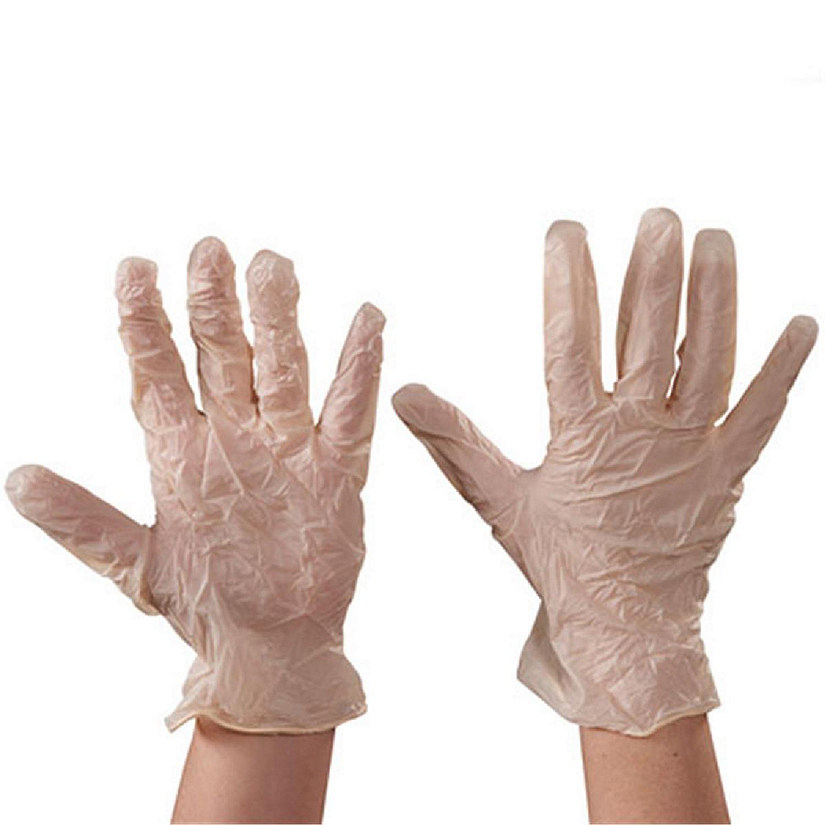 Box Partners GLV2102L White Exam Grade Latex Gloves - Powder-Free - Large - Case of 100 Image