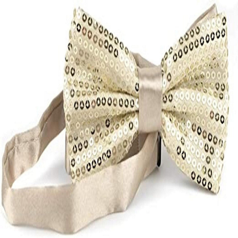 Boxed Gifts Ivory 2.5 Men's Sparkle Bow Tie Image