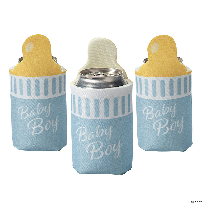 Boy Baby Bottle Can Sleeves - 12 Pc. Image