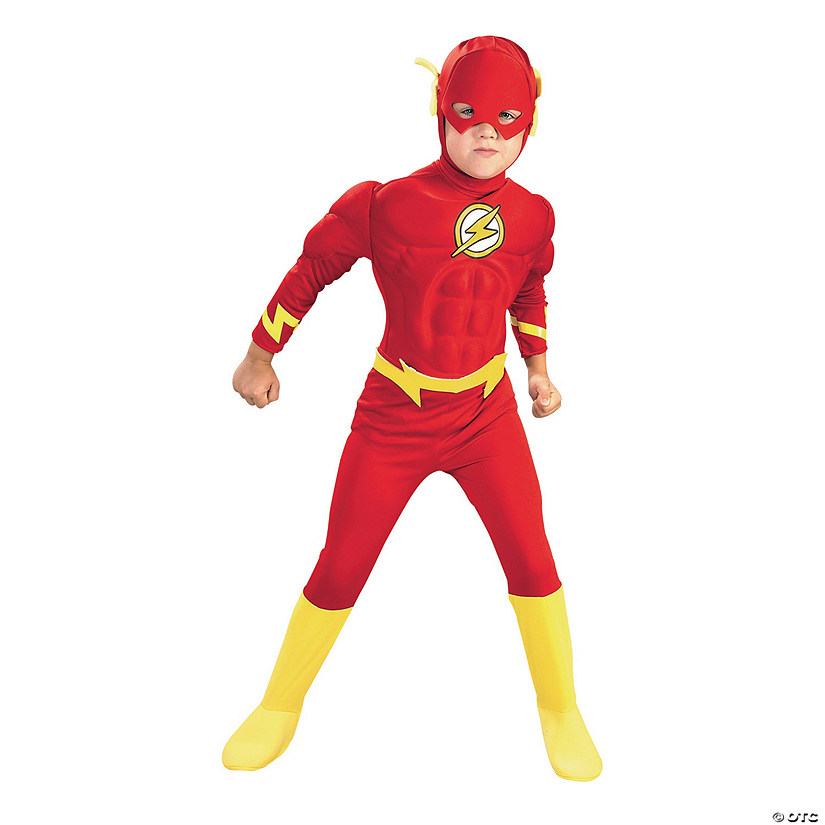 Boy's Deluxe Justice League Flash Costume Image