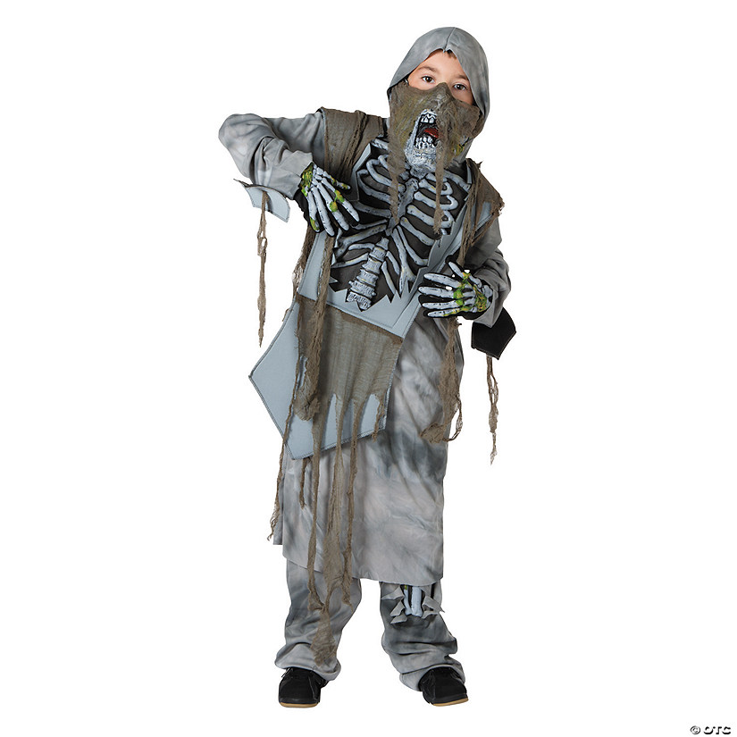 Boy's Rotting Zombie Ninja Costume - Medium Image