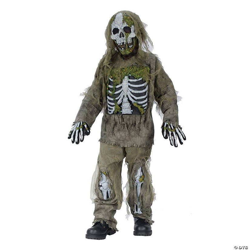 Boy's Skeleton Zombie Costume Image