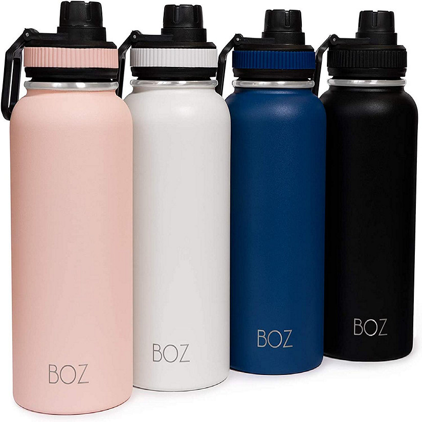 BOZ Bottles Stainless Steel Water Bottle XL - White (1 L / 32oz) Image