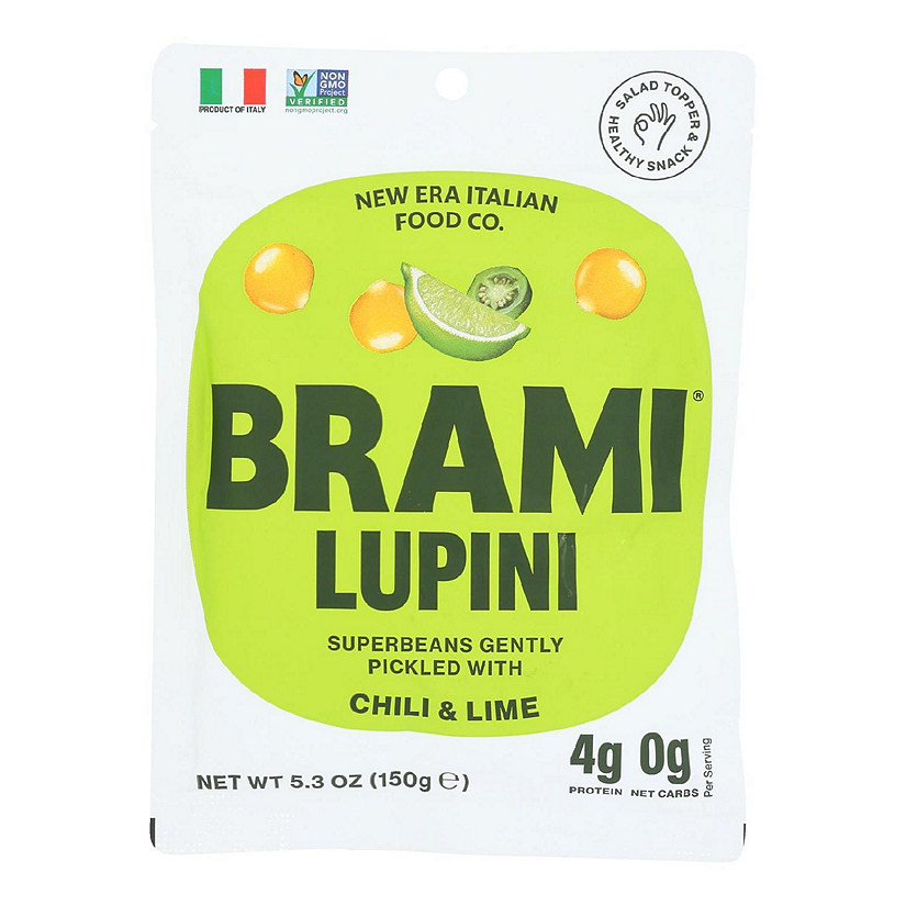 Brami Lupini Snack - Chili Lime - Case of 8 - 5.3 oz. Image