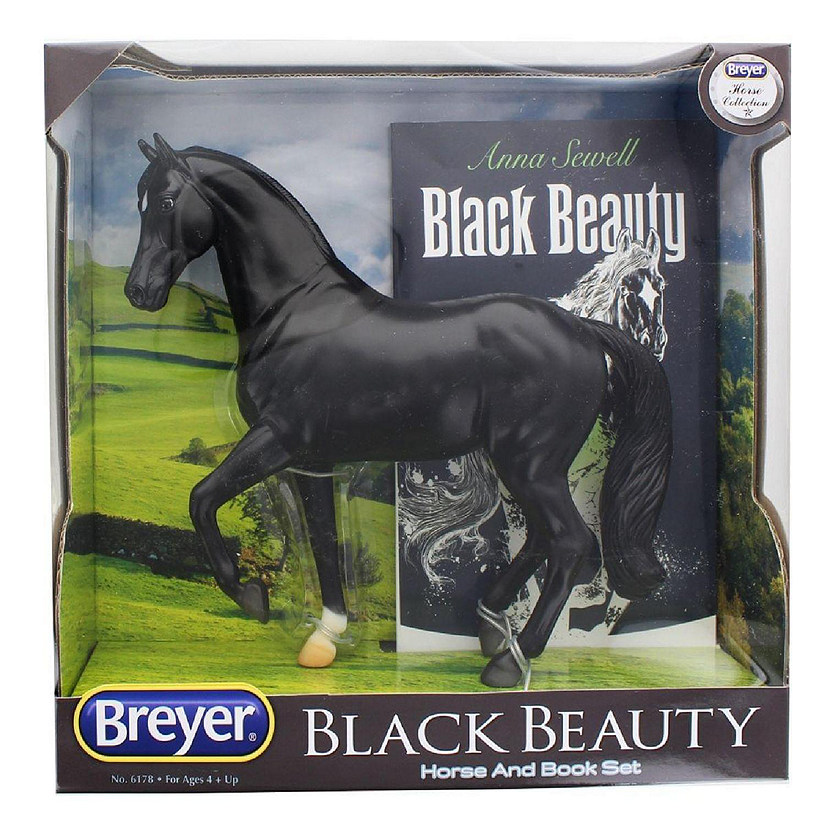Breyer 1:12 Black Beauty Horse and Book Set Image