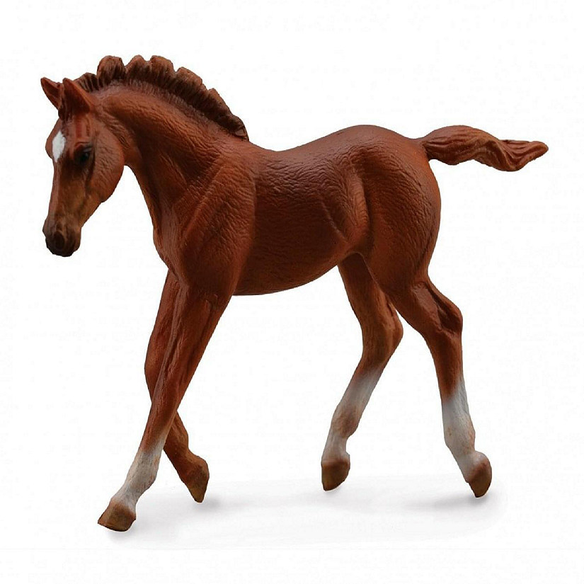 Breyer CollectA Series Chestnut Thoroughbred Walking Foal Model Horse Image