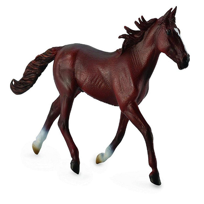 Breyer CollectA Series Standardbred Pacer Chestnut Stallion Model Horse Image