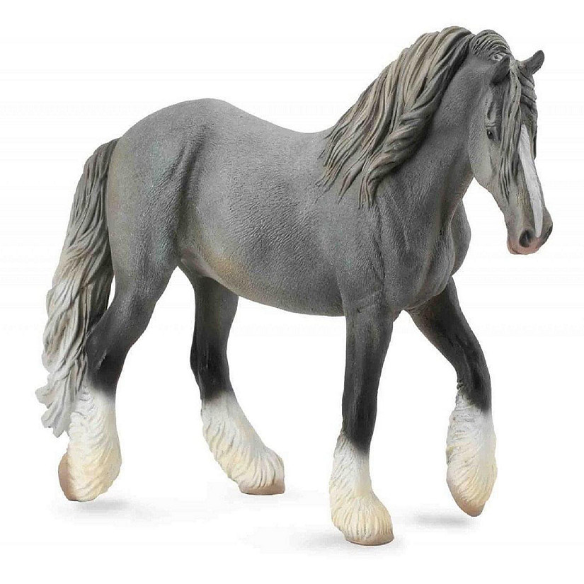 Breyer Corral Pals Horse Collection Grey Shire Horse Mare Model Horse Image