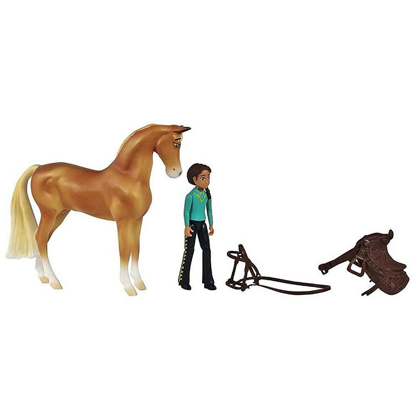 Breyer Spirit Riding Free Chica Linda & Prudence Small Horse & Doll Set Image