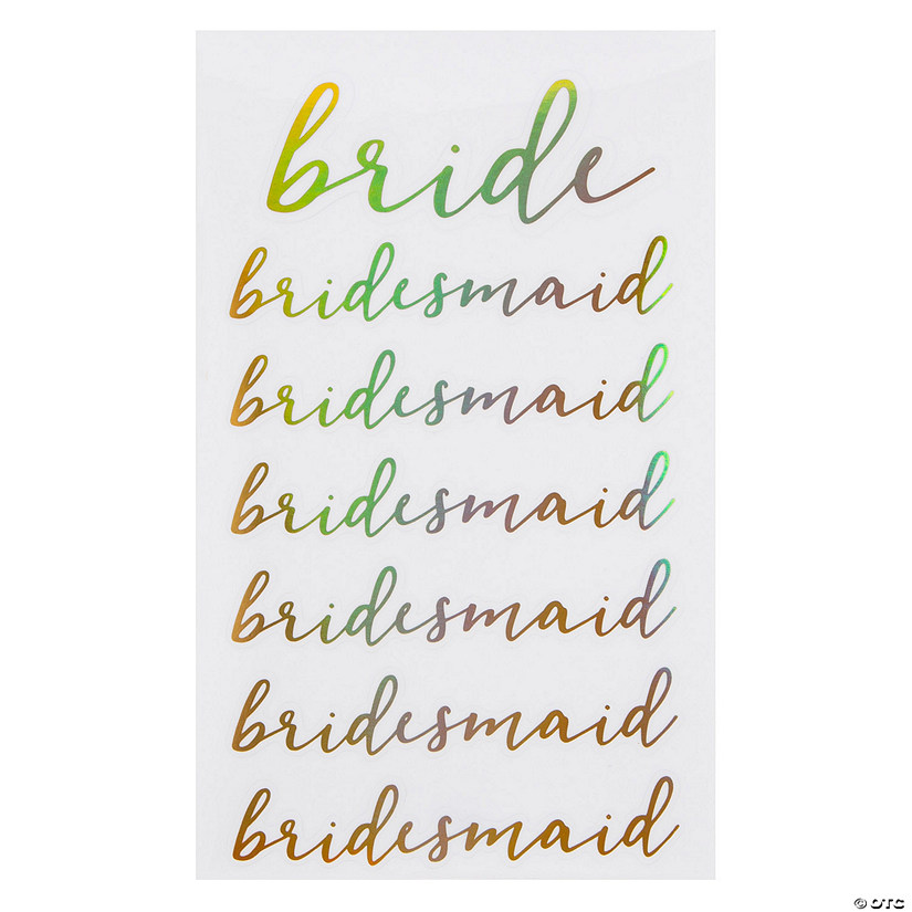 Bridal Party Stickers - 7 Pc. Image