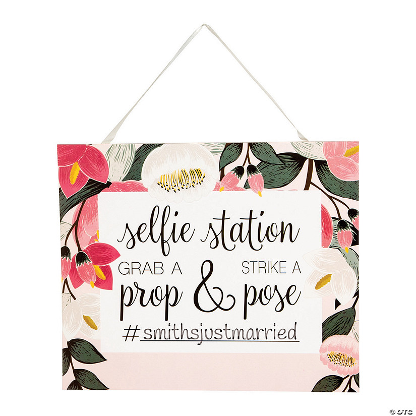 Bridal Selfie Station Sign with Easel Image
