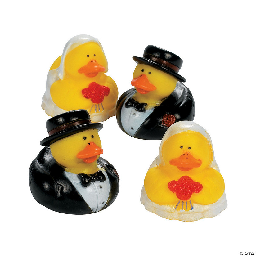 Bride & Groom Rubber Ducks - 12 Pc. Image