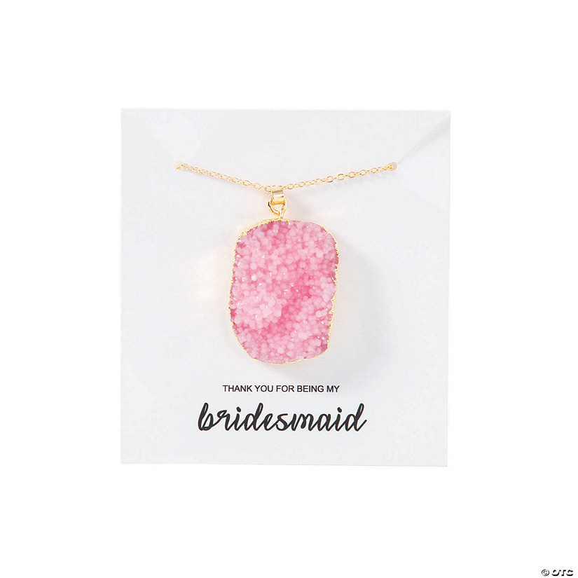 Bridesmaid Necklace on Card Image
