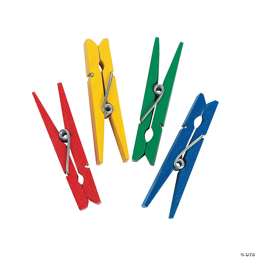 Bright Colored Clothespins - 50 Pc. Image