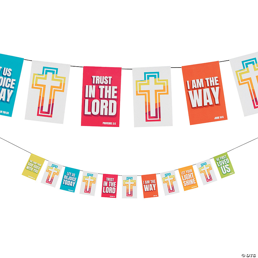 Bright Scripture Pennant Banner Image