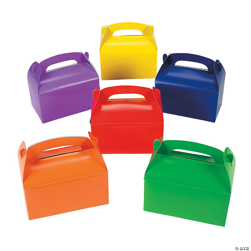 Brightly Colored Favor Boxes - 12 Pc. Image