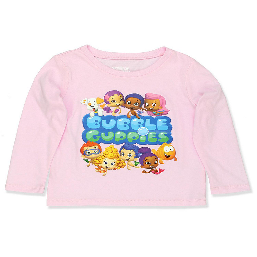 Bubble Guppies Toddler Long Sleeve T-Shirt Tee (2T, Pink) Image