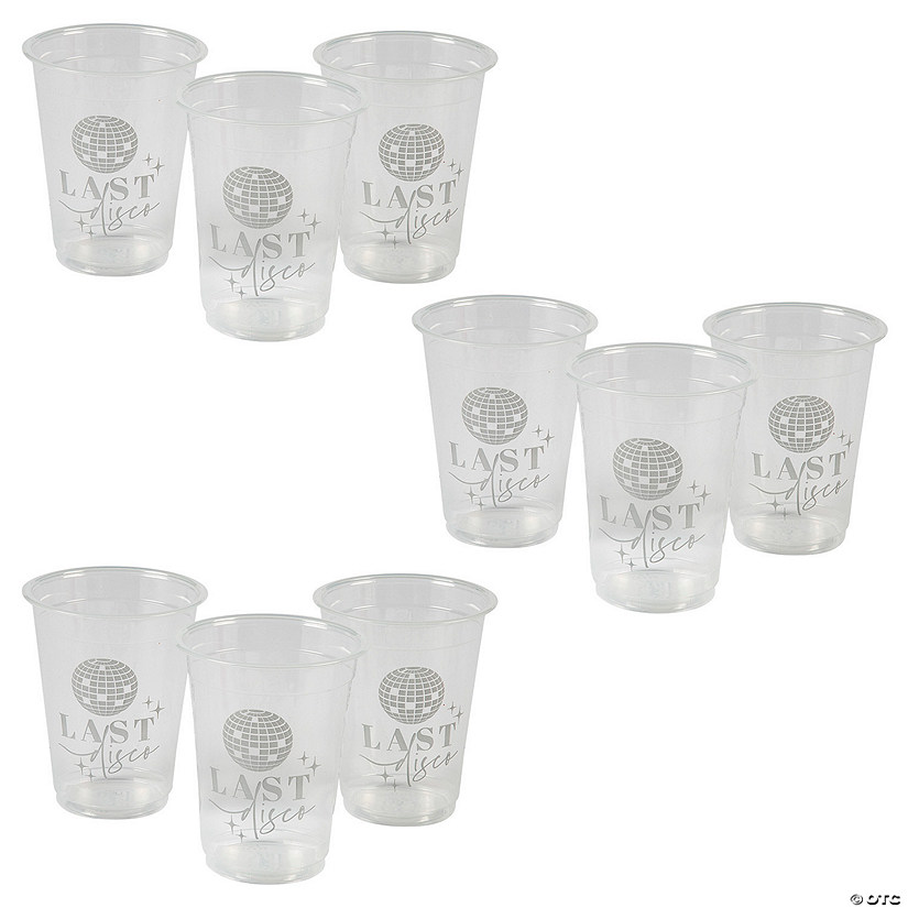 Bulk 100 Ct. Last Disco Bachelorette Party Disposable BPA-Free Plastic Cups Image