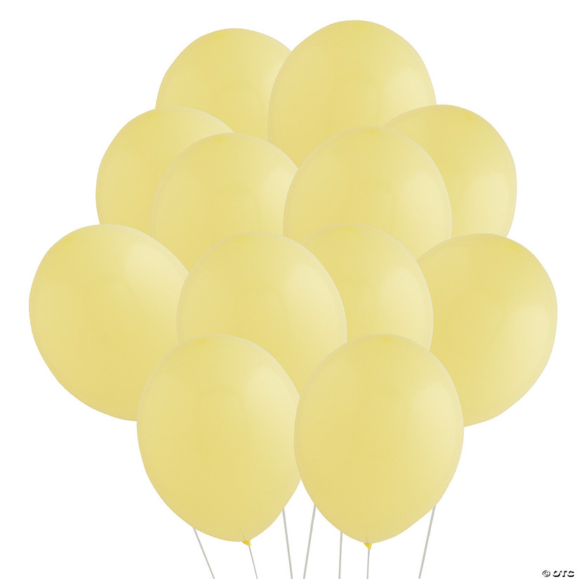 Bulk 100 Pc. Tuftex Matte Lemonade 11" Natural Latex Balloons Image
