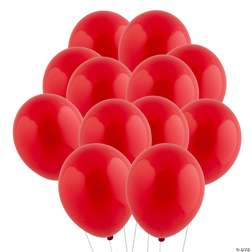 Bulk 100 Pc. Tuftex Matte Red 11" Natural Latex Balloons Image