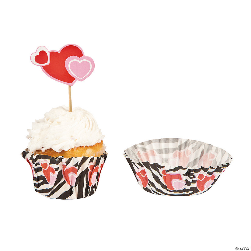 Bulk  100 Pc. Wild For You Baking Cups with Picks Image
