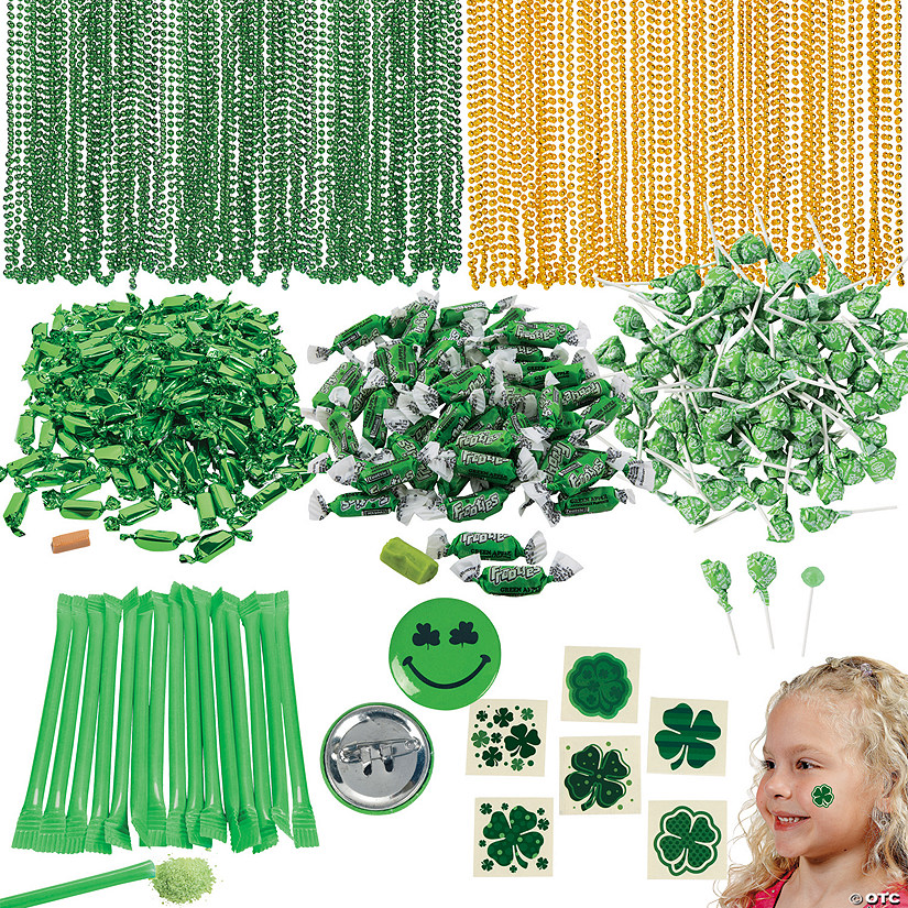 Bulk 1176 Pc. St. Patrick&#8217;s Day Candy & Apparel Parade Mix Image