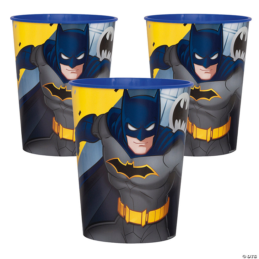 Bulk 12 Pc. Batman&#8482; The Dark Knight Reusable Plastic Favor Tumblers Image