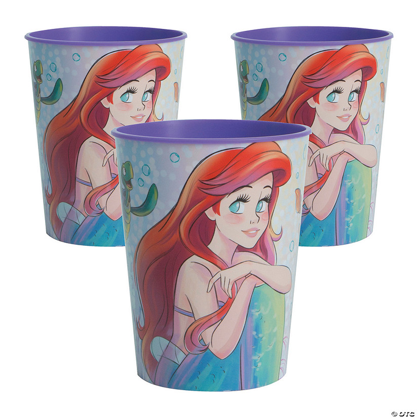 Bulk 12 Pc. Disney&#8217;s The Little Mermaid&#8482; Reusable Plastic Favor Tumblers Image