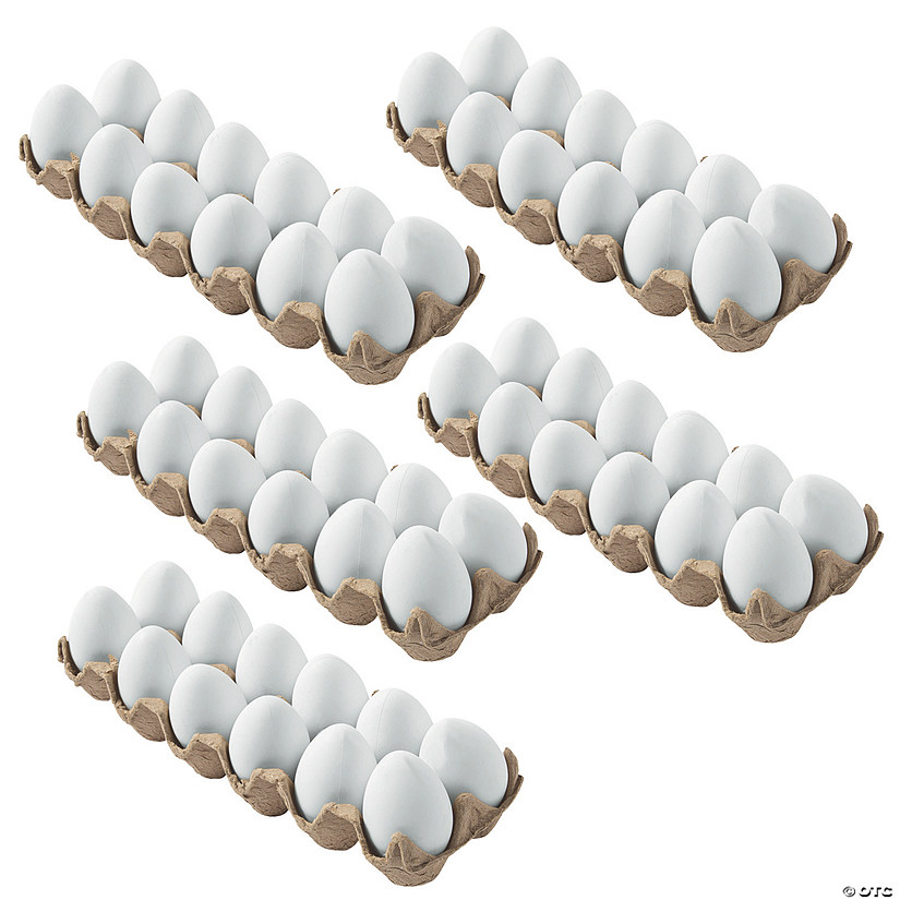 Bulk 120 Pc. DIY 2 1/4" Easter Eggs with Carton Image