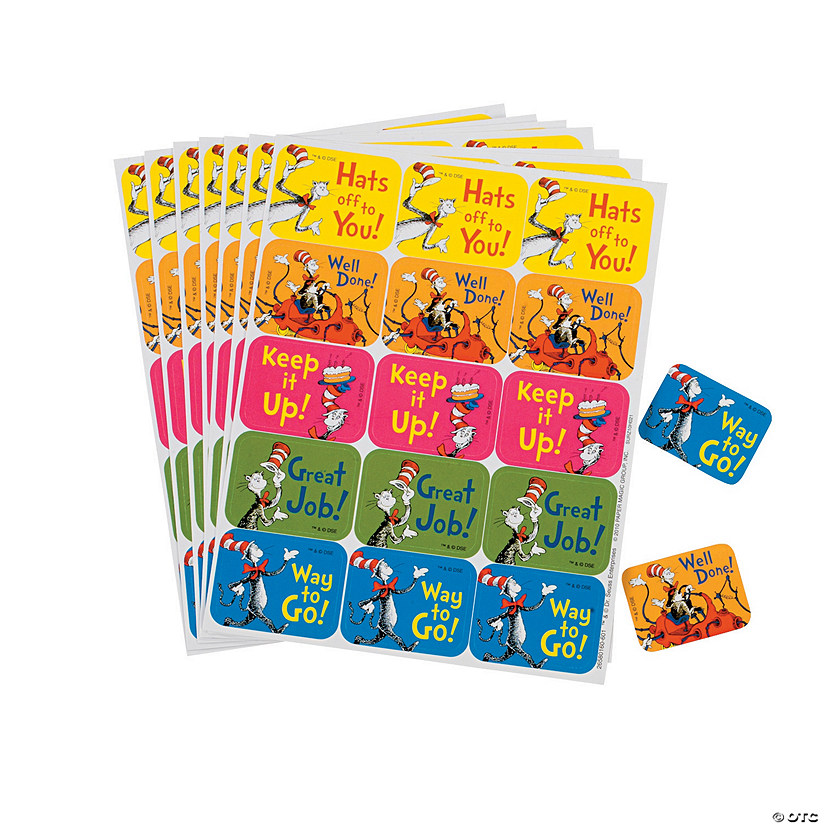 Bulk 120 Pc. Dr. Seuss&#8482; Success Stickers Image