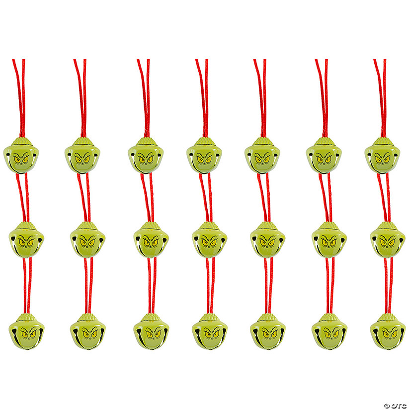 Bulk 144 Pc. Dr. Seuss&#8482; The Grinch Jingle Bell Necklaces Image