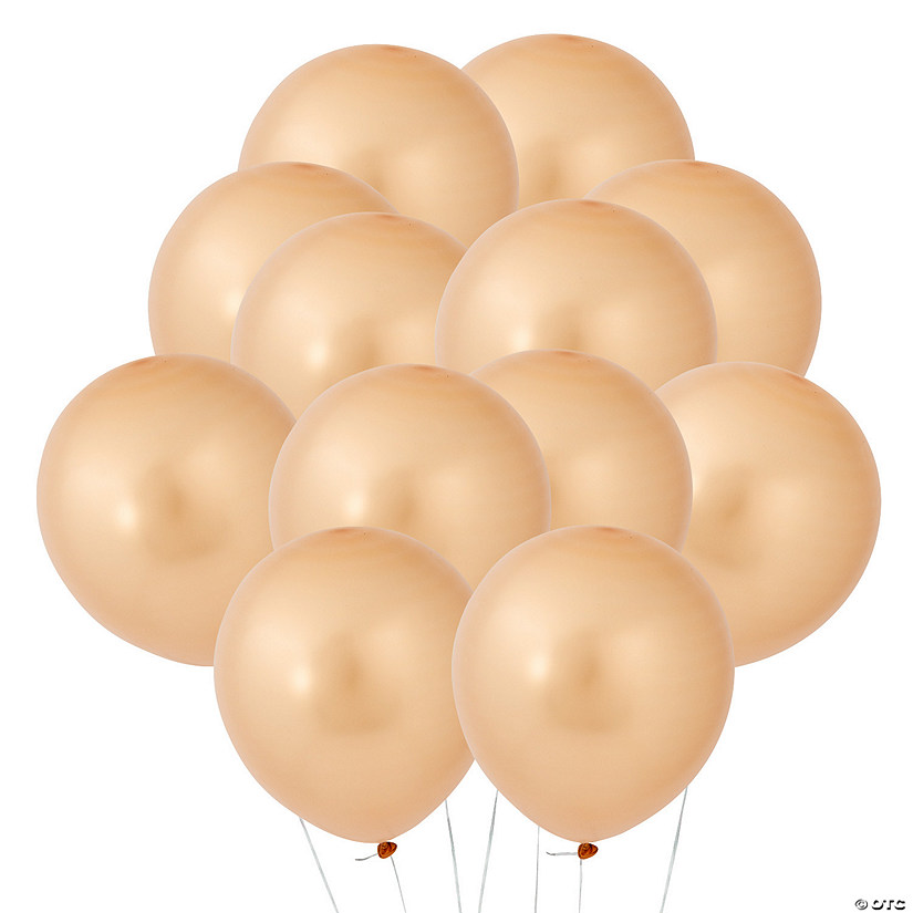 Bulk  144 Pc. Gold Metallic 11" Latex Balloons Image